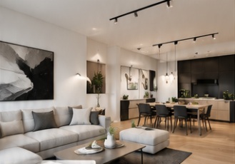 Living Room — architectural illustration